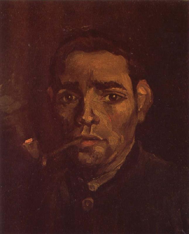 Vincent Van Gogh Head of a Young Peasant with Pipe (nn04) Germany oil painting art